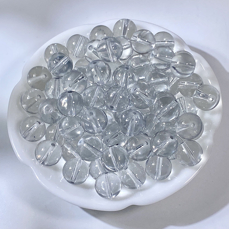 10mm glass beads DIY beaded ice natural spar【Each color is romantic】