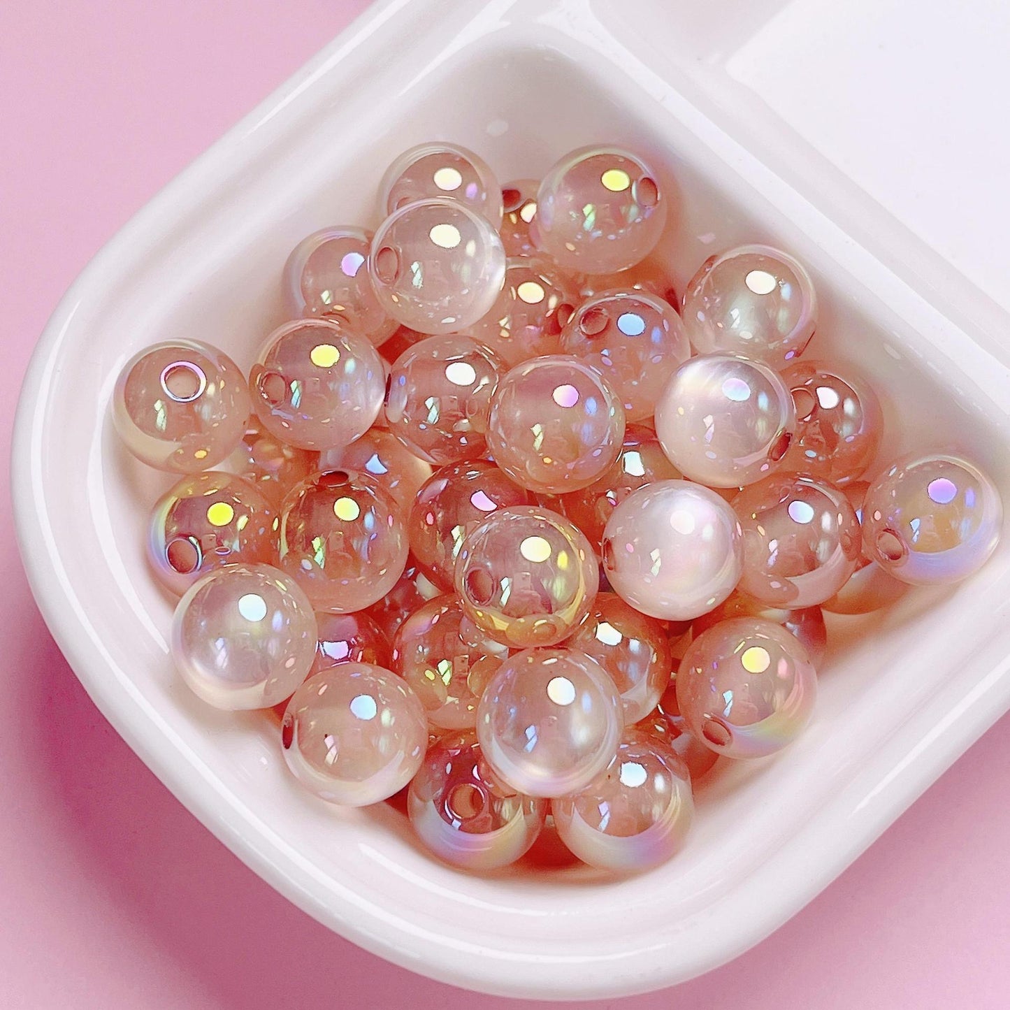 High Brightness UV Plated Jelly Cat's Eye 10mm DIY Video Accessories 【Brilliant Color Beads】